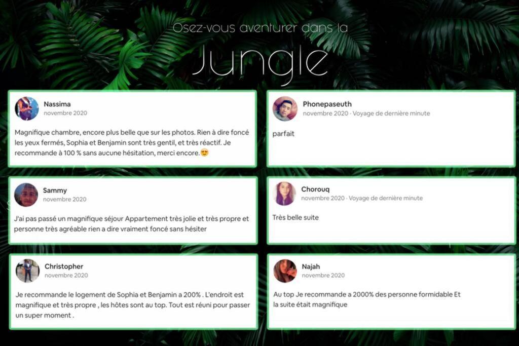 Secret Suite "Jungle" - Jacuzzi Privatif - Gare Rer C - Proche Paris Brétigny-sur-Orge المظهر الخارجي الصورة